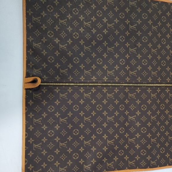 Vintage Louis Vuitton Malletier Monogram Coated Canvas Garment Bag RARE 60in - Picture 9 of 9